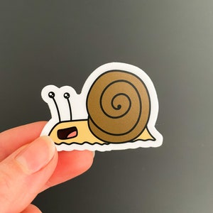 Snail Sticker, Laptop sticker, Water bottle sticker, Hydroflask, snail mail, cute waterproof decal tumbler cooler Yeti vinyl sticker gift