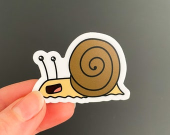 Snail Sticker, Laptop sticker, Water bottle sticker, Hydroflask, snail mail, cute waterproof decal tumbler cooler Yeti vinyl sticker gift