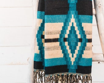 200 x 100 cm Ureinwohner Azteken Schal Decke Tribal Wirf peruanischen Druck Boho Hippie Yak Wolle Schal Wraps Unisex Weihnachtsgeschenk