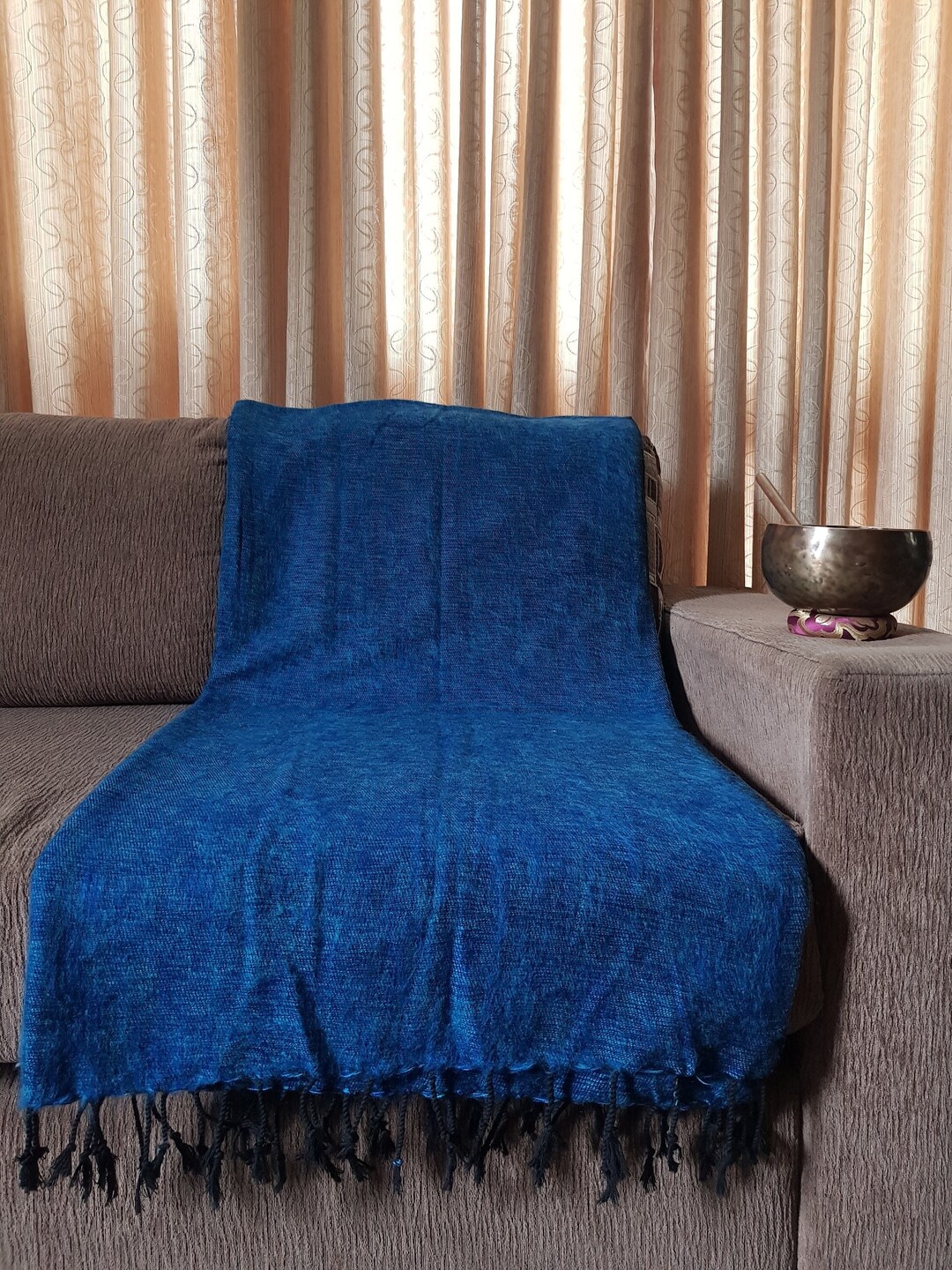 234x115 Cm Oversized Yak Wool Blanket Couch Throws Meditation Etsy