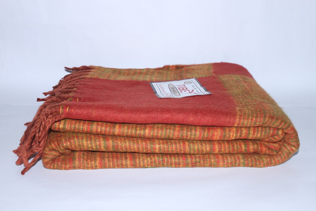 Traditional Tibetan Yak Wool Oversized Blankets Wrap Couch Etsy