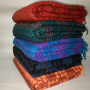 200x100 Cm Himalayan Yak Wool Blanket Wraps Throws Meditation Blanket Multicolor Christmas Gift