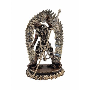 4-Inch Vajrayogini Statue, Buddhist Miniature Statue, High Quality, Silver Plated