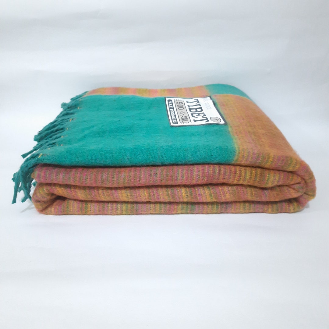 255x116 Cm Traditional Tibetan Yak Wool Oversized Blankets Etsy
