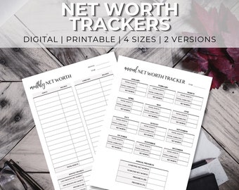 Net Worth Tracker | Monthly Net Worth Calculator | Buget By Paycheck | Zero Based Budget | Wealth Tracker | Financial Goals | Debt Tracker