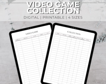 Video Game Tracker | Gaming Tracker | Gaming Journal | Game Tracking | Game Collection | Video Game Inventory | Console Games | PC Games