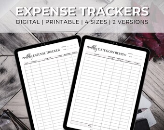 Expense Tracker | Business Expense Tracker | Daily Expense Log | Spending Tracker | Finance Tracker | Budget By Paycheck | Zero Based Budget