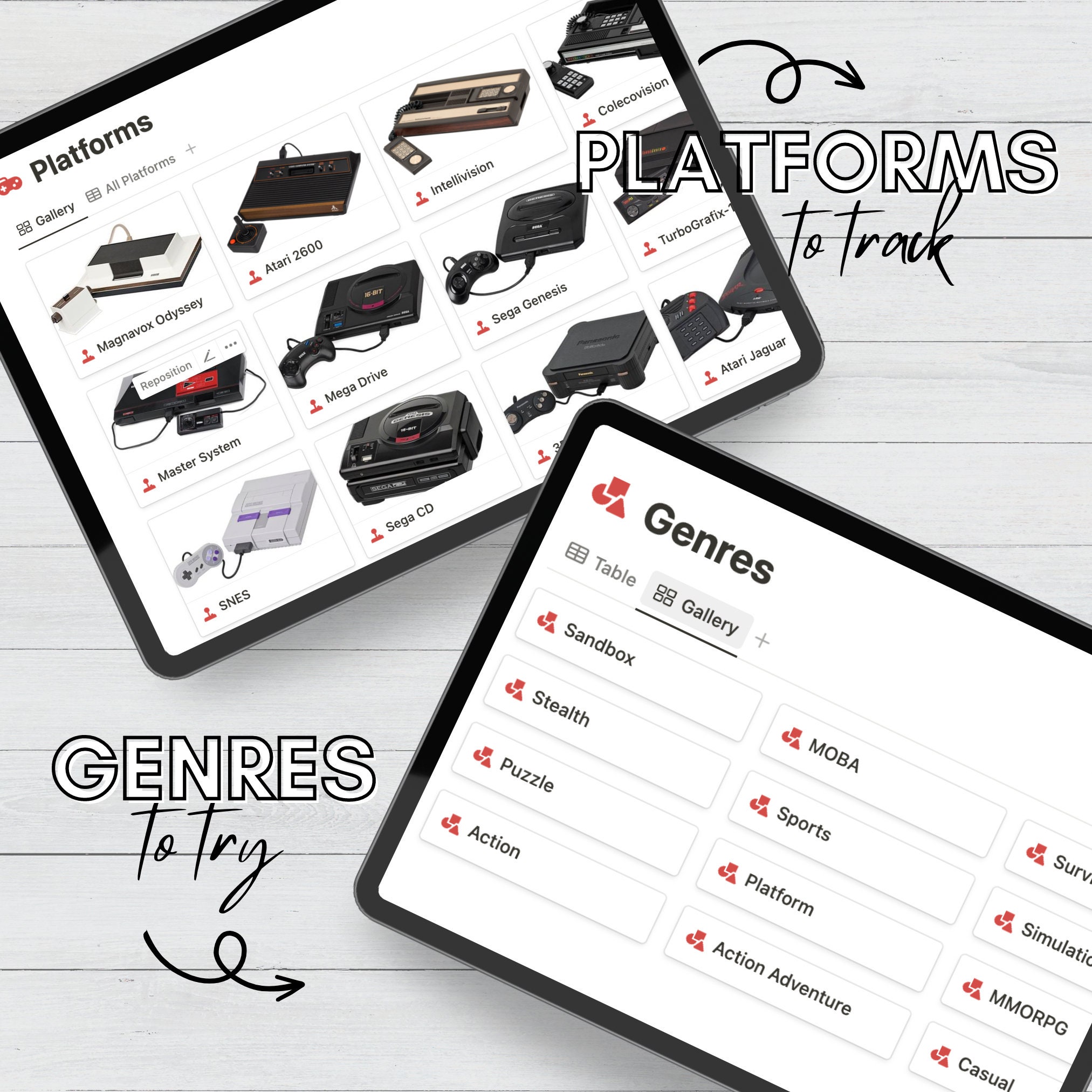 Notion Video Game Tracker Notion Video Game Inventory Notion Template