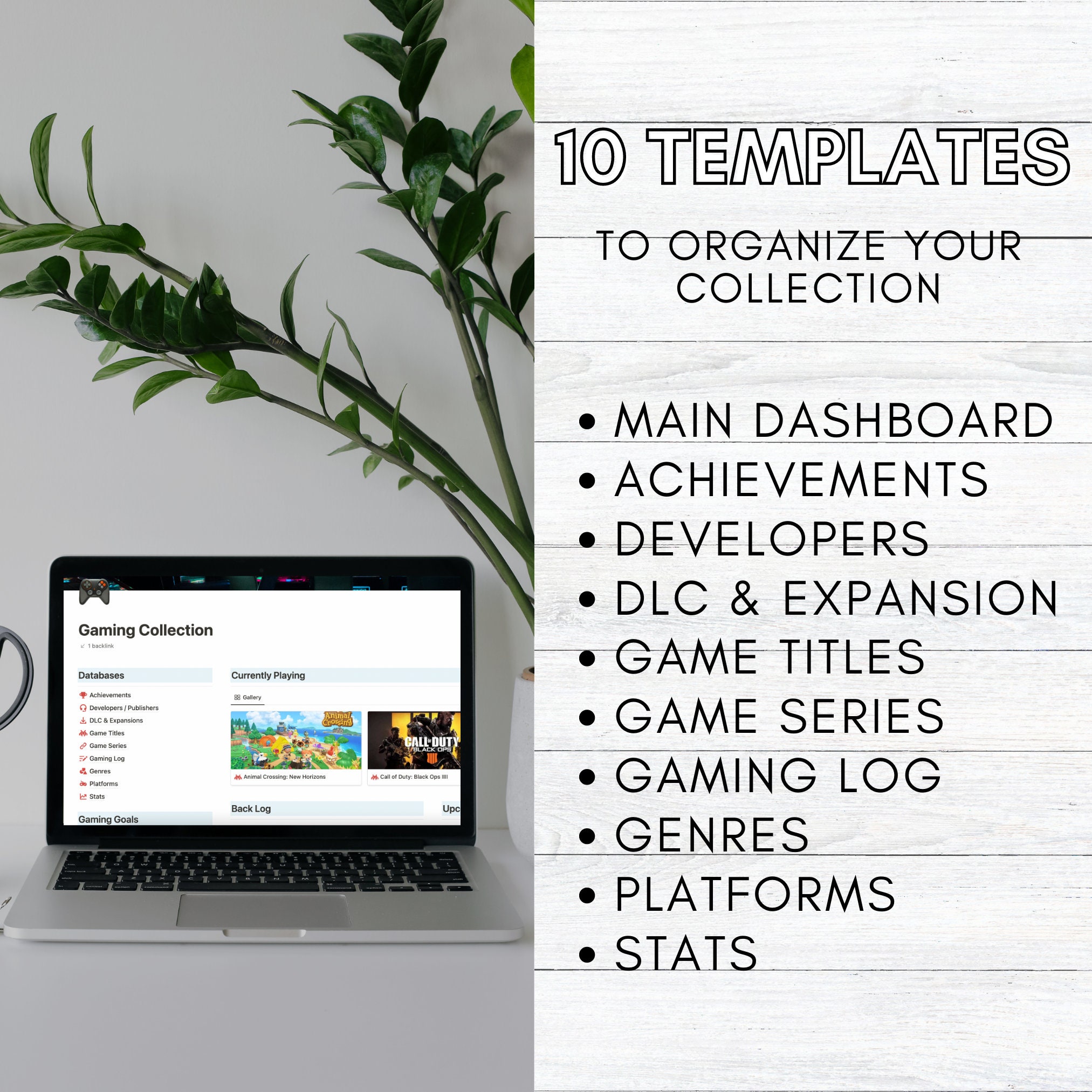 Notion Video Game Tracker Notion Video Game Inventory Notion Template