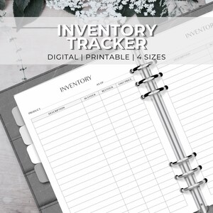Simple Inventory List | Printable Inventory Management Tracker | Product Inventory Template | Inventory Sheet | Small Business Inventory