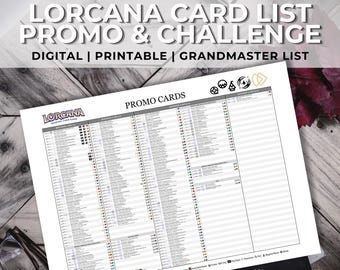 Lorcana Promo & Challenge Grandmaster Set Card List | Lorcana TCG Master List Tracker | All Sets | All Rarities | All Rotations