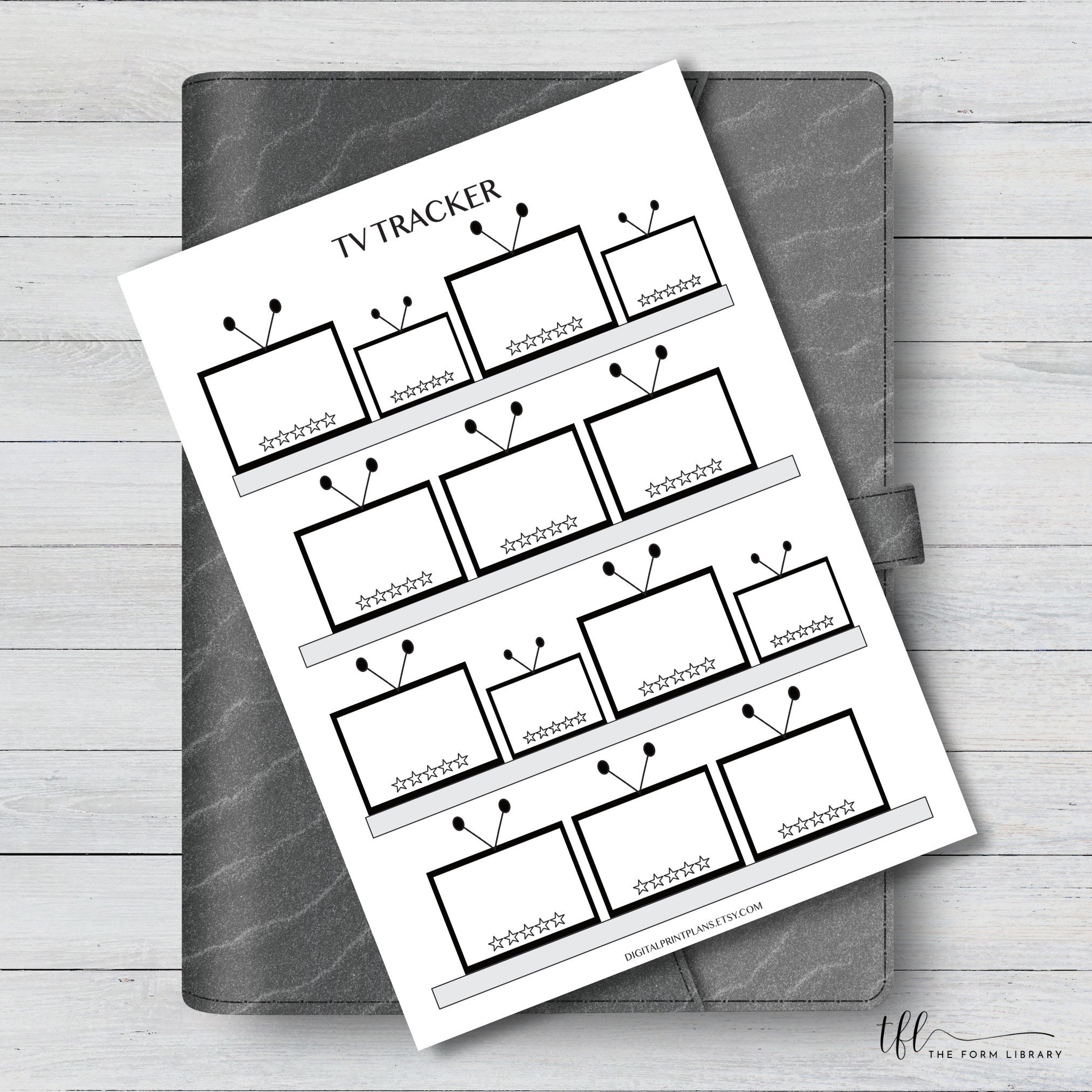 Minimalist Printable Television Tracker | Watch List | Streaming ...