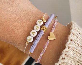 Set de 3 pulseras, personalizadas