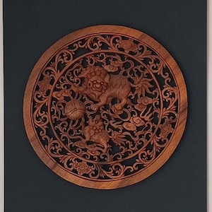 Vintage Chinese Wood Decoration Wall Hanging Hand Carved Home Decor