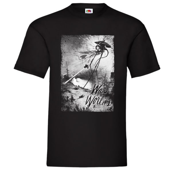 War of the Worlds HG Wells 1897 Science Fiction T-Shirt Birthday Gift
