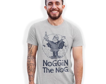 Noggin The Nog Retro TV Hand Printed T-Shirt Birthday Gift