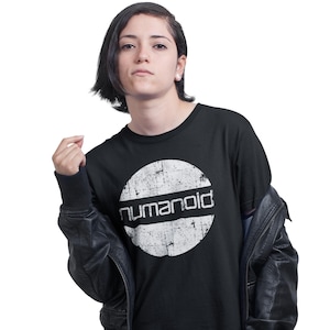 Numanoid New Wave Synth Pop Electronic Hand Printed T-Shirt Birthday Gift