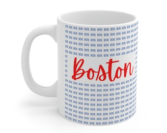 Run Boston Marathon 5k Race Gift Mug Runner's Coffee Tea Mug 11oz