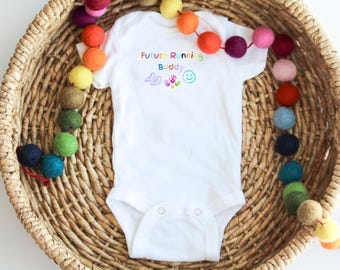 Zukünftiger Jogging Buddy Säuglingsbody, aktives Babygeschenk