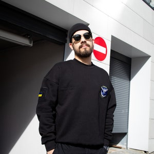 Military Intelligence of Ukraine training oversized embroidered sweatshirt