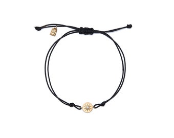 Queen's Star 14K Gold Woven & Braided Star Bracelet With Real Diamond 0.01 ct G-VS, 925 Silver Gold Plated Option