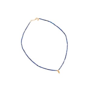 Reef 14K Gold Bohemian Lapis Lazuli Necklace with Citrine, 925 Silver Gold Plated Option