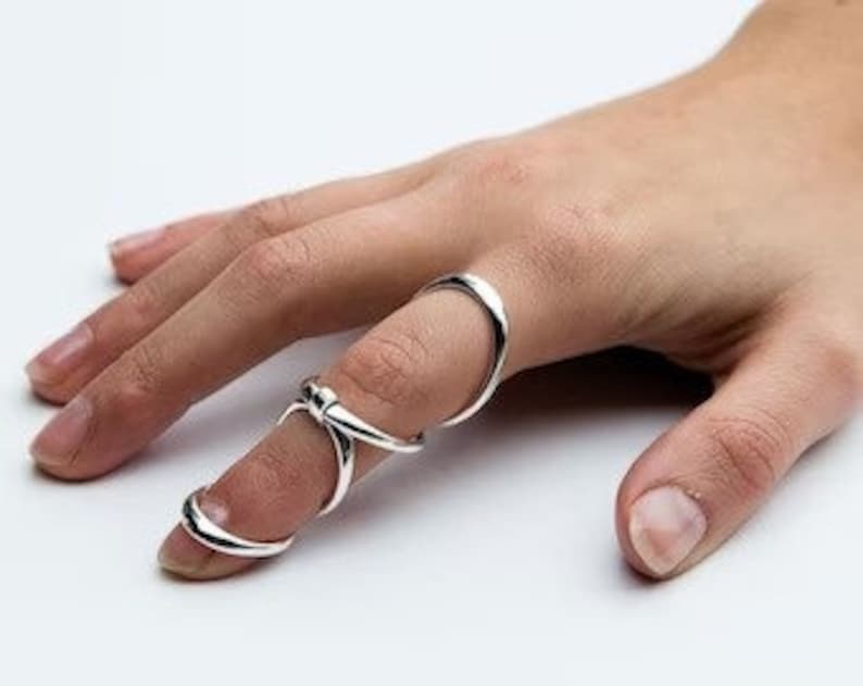 Arthritis Finger Splint for Bending Sideways Handmade Hammered Etsy