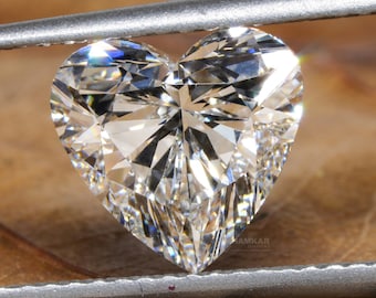 2.00 Ct Heart Shape Cut Lab grown Diamond For Engagement Ring CVD Diamond For Solitaire Pendant Valentine's Gift For Her Fancy Shape Diamond
