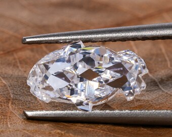 Fish Shaped Lab Grown Loose Diamond For Pendant,CVD Diamond Pendant For Making Jewelry,Eco Friendly Antique Diamond For Vintage Jewelry