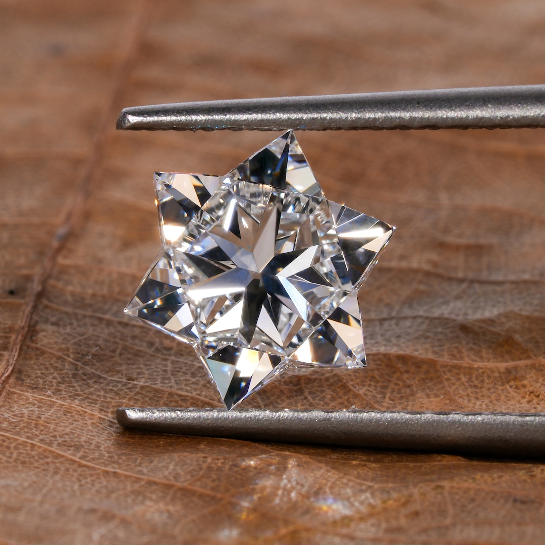 Star Cut Lab Grown Diamond for Solitaire Studs,1.00ct Star Cut CVD