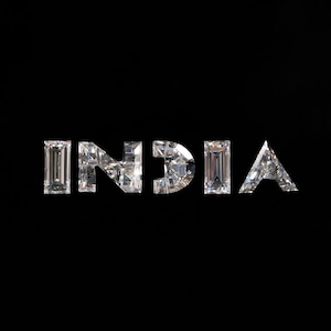 0.55CT "INDIA" Letter Alphabetical Initial Lab Grown Diamond Personalized For Necklace For Pendant For Hip Hop Jewelry Customize Your Name