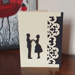 Couple card, wedding, love, engagement