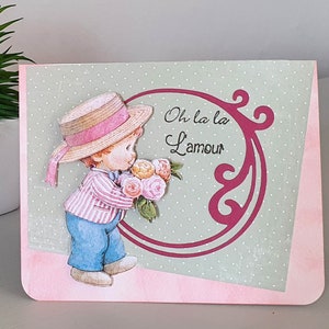 Ragazzo, amanti, fiori, amore, 3d, sollievo