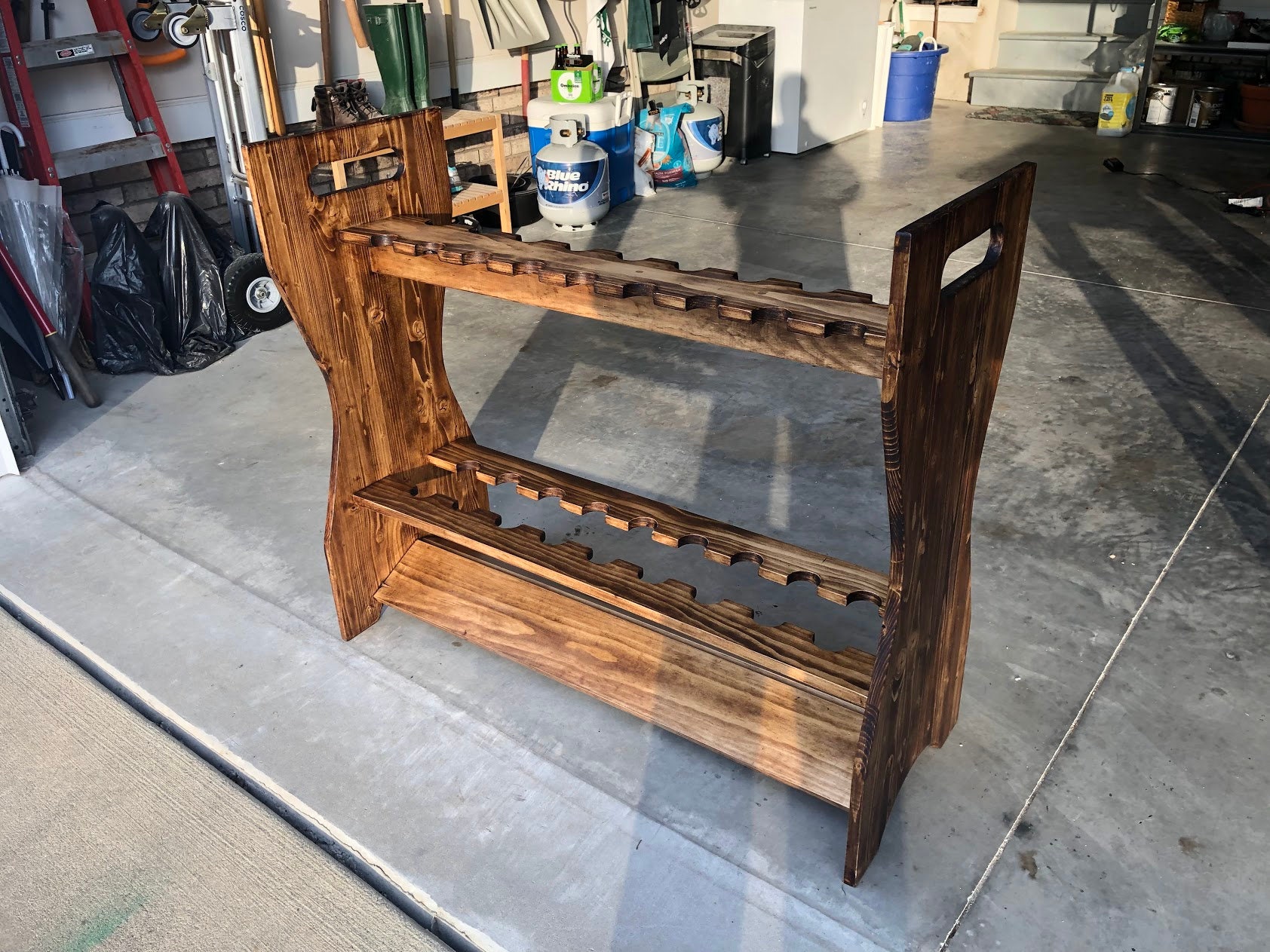 Fishing Rod and Reel Rack Etsy