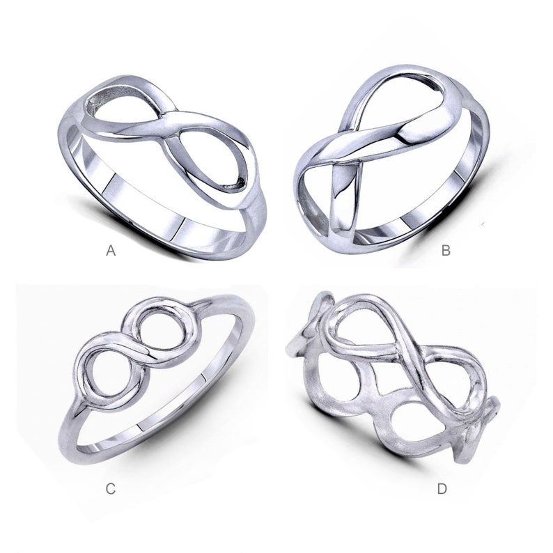 Infinity Symbol Silver Ring- INFINITY RING- Forever Silver Ring-solid ...