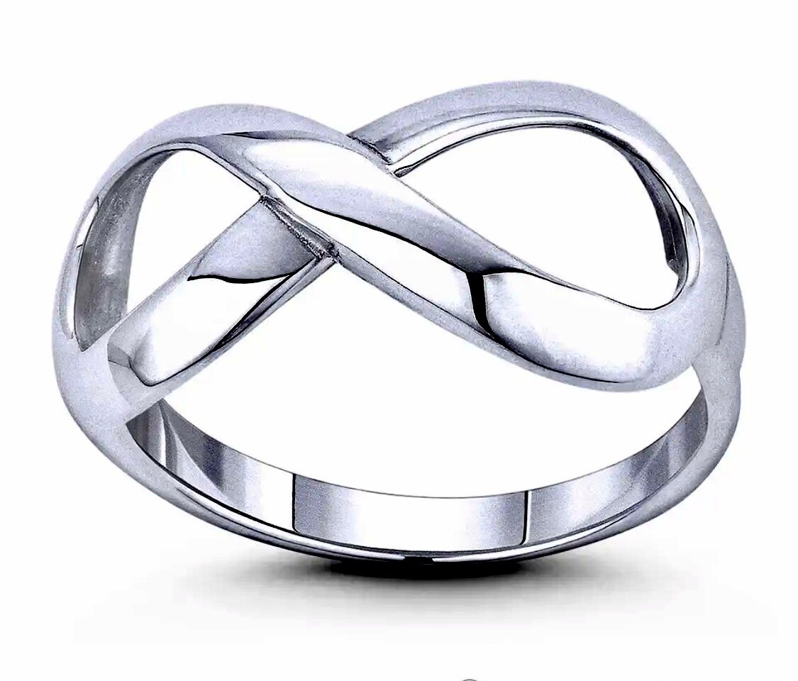 Infinity Symbol Silver Ring- INFINITY RING- Forever Silver Ring-solid ...