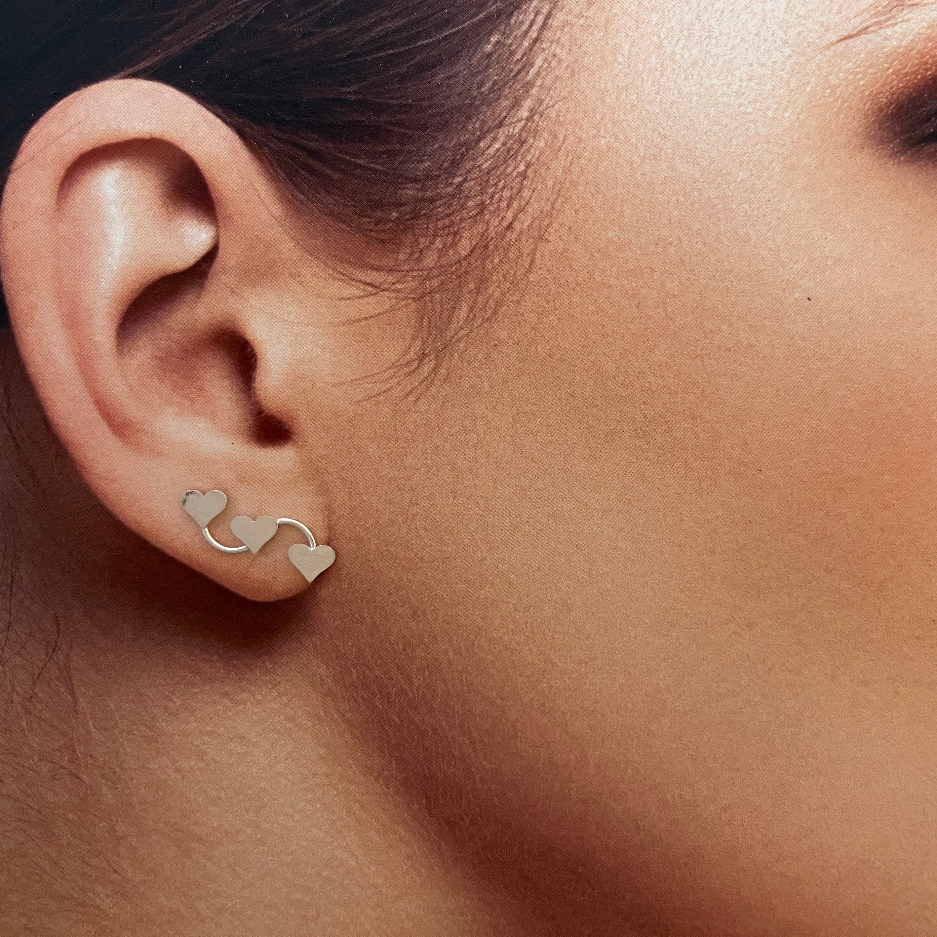 ピアス Wavy Heart Stud Earrings #5127 Sterling Silver HEART WAVE Earrings-sterling Silver HEART