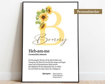 Midwife Gift Thank You Poster, Personalized Gift for Midwife, Gift for Midwife with Initial and Name, Eucalyptus