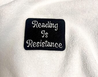 Reading Is Resistance embroidered patch