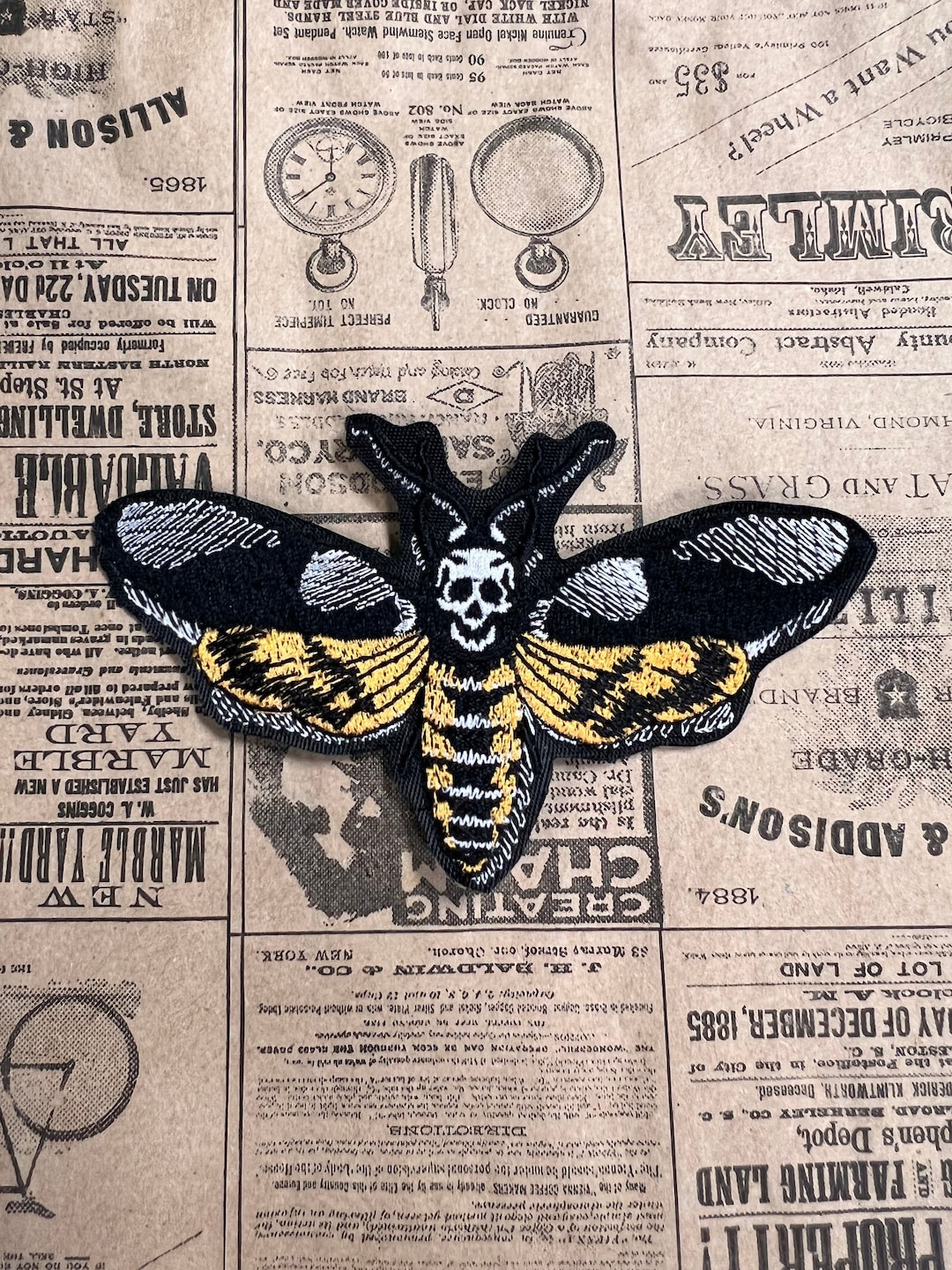 Deaths Head Hawk Moth Patch - Etsy