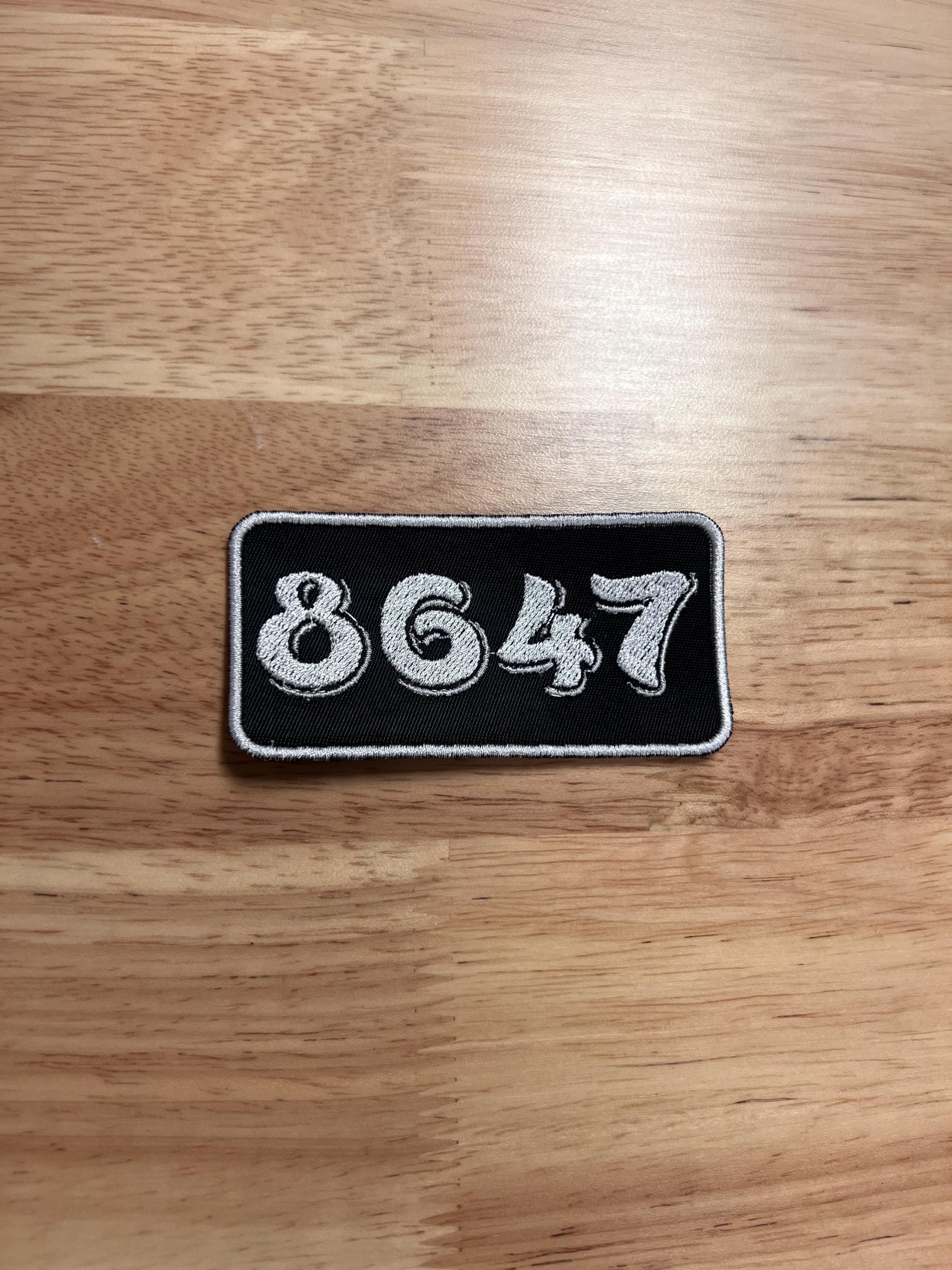 8647 Embroidered Patch - Etsy