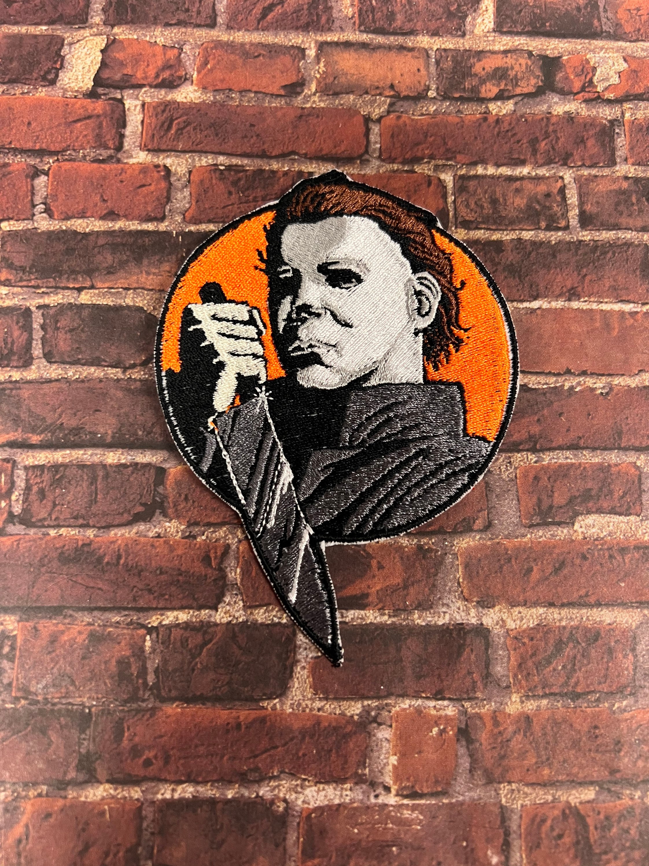➤ Iron on Patch Myers Halloween  Large iron on patch for jacket