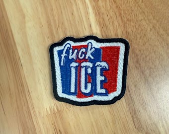 Naszywka haftowana „Fuck Ice”