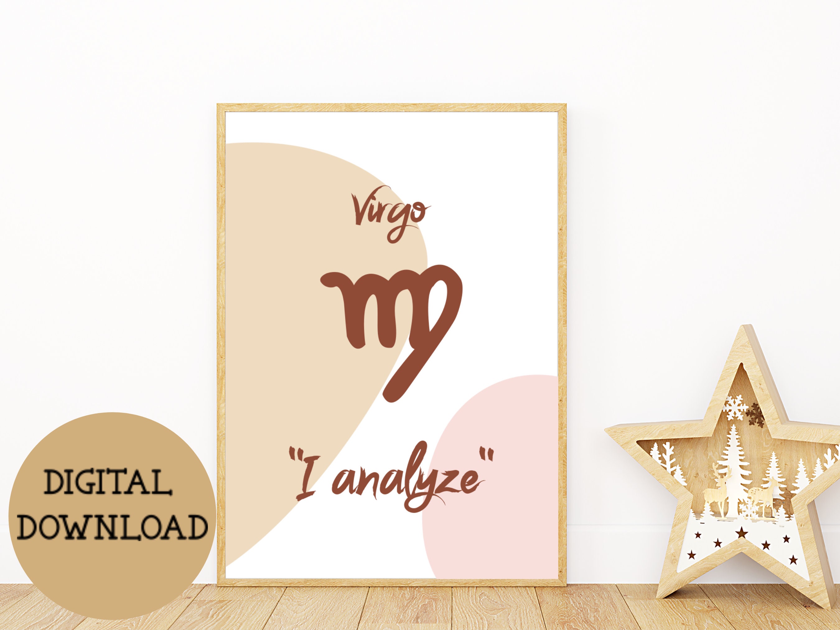 Zodiac Printable Poster 12pc Zodiac Sign Printable Wall Art - Etsy