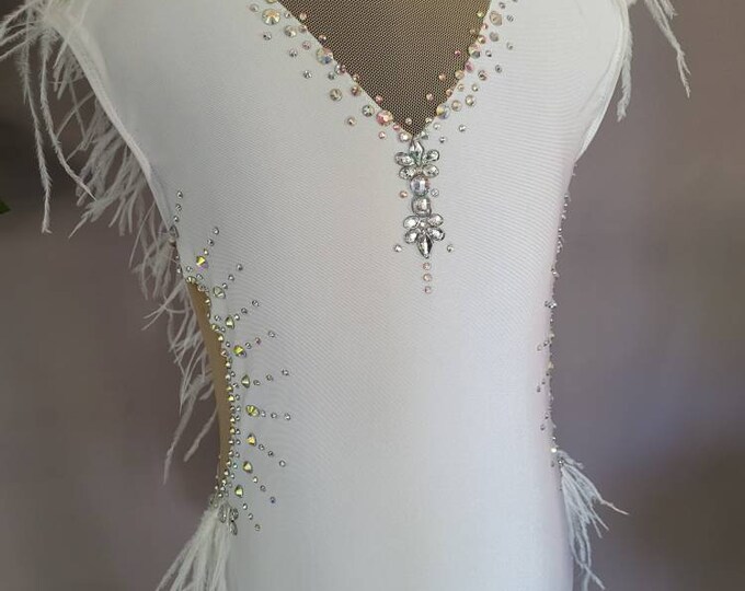 Custom Made White Dance Costume. Modern Jazz Lyrical Etsy