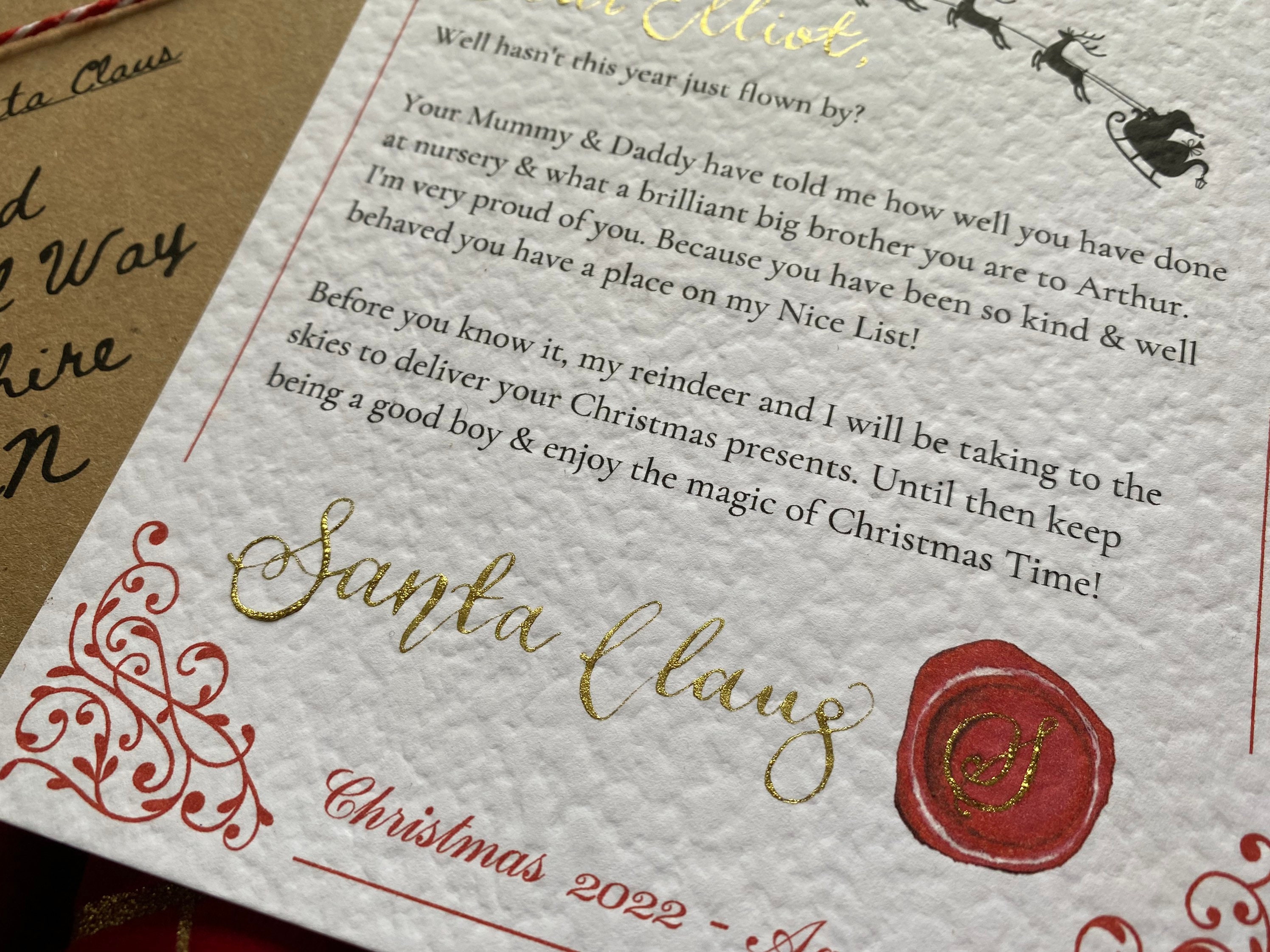 Personalised Letter From Santa Letter From Father Christmas Etsy UK