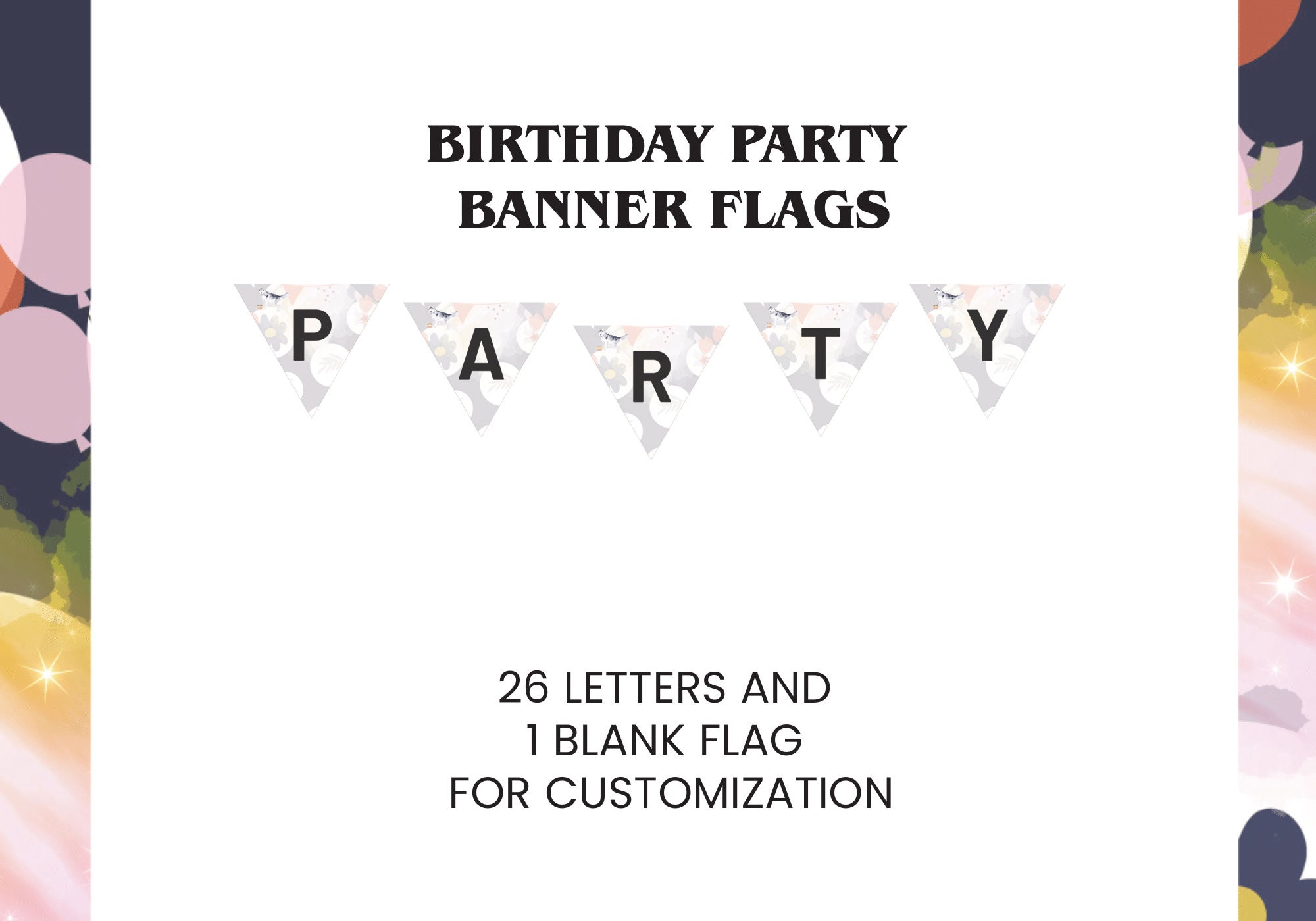 12 Wolf Birthday Game Bundle Printable Games PLUS Banner Flags – Game ...