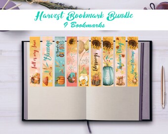 Paquete imprimible de 9 marcadores de cosecha - Descarga instantánea