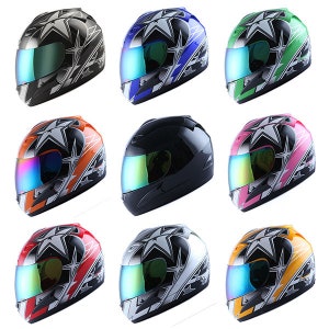 Full Face Custom Motorcycle Helmet DOT Racing Riding Ride Rider pink Smiley  CH01