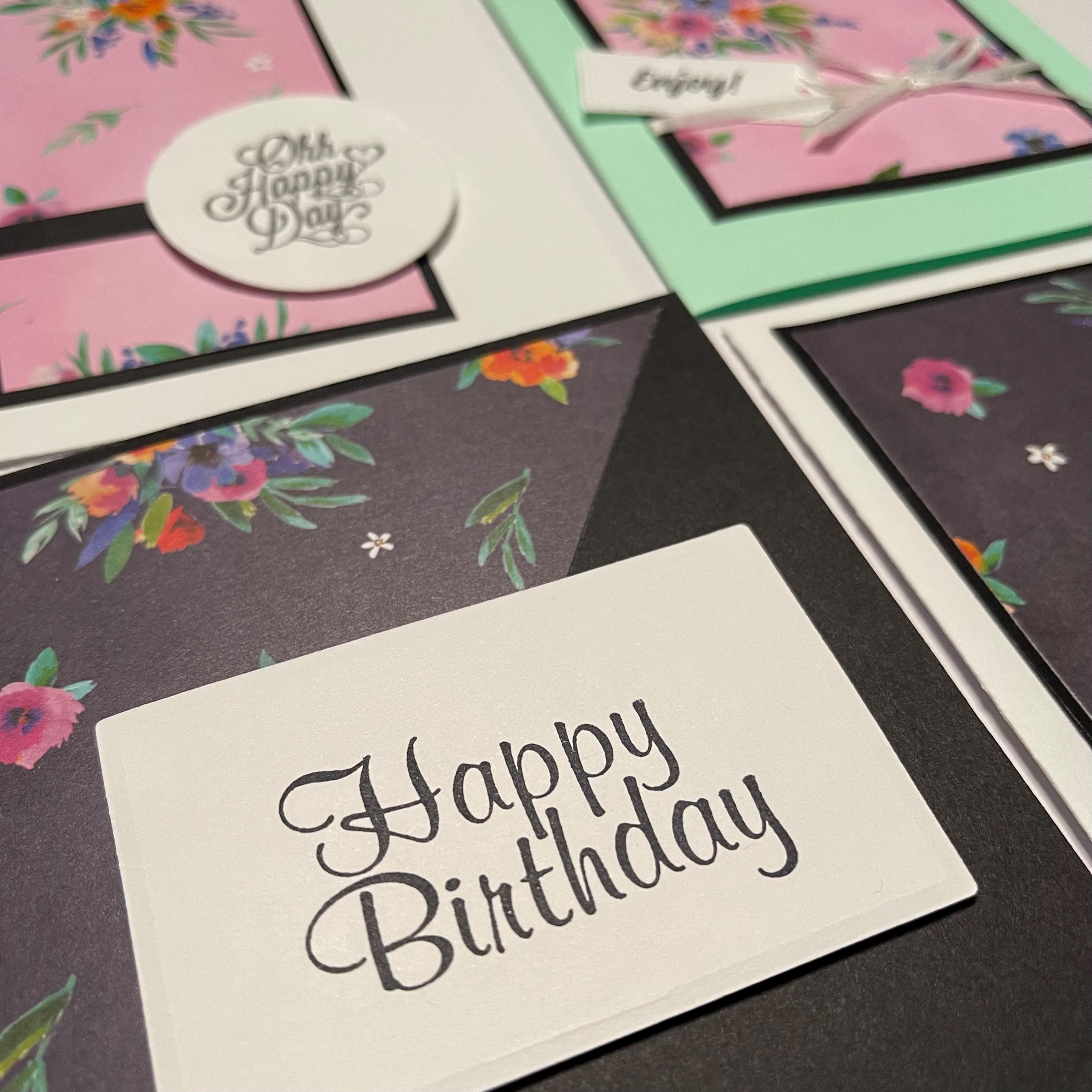 Handmade Birthday Cards (set of 12) With Envelopes 021 - Etsy